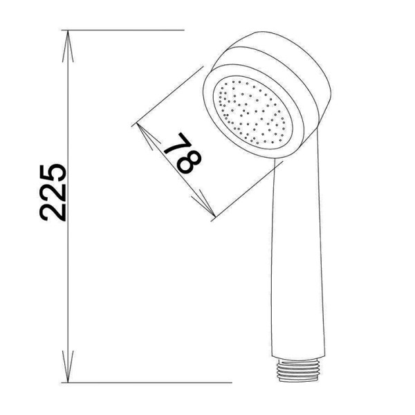 Душевая лейка Esko хром (VSHP1001)