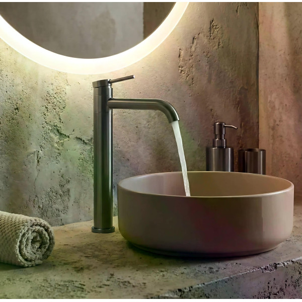 Смеситель для раковины Rea Lungis оружейная сталь (REA-B6102) Смеситель для раковины Rea Lungis оружейная сталь (REA-B6102)