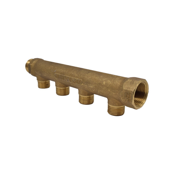Коллектор Tiemme 4 отв. 3/4"*1/2(15) (латунь) (1160001 / 1130G150404CZ) Коллектор Tiemme 4 отв. 3/4"*1/2(15) (латунь) (1160001 / 1130G150404CZ)