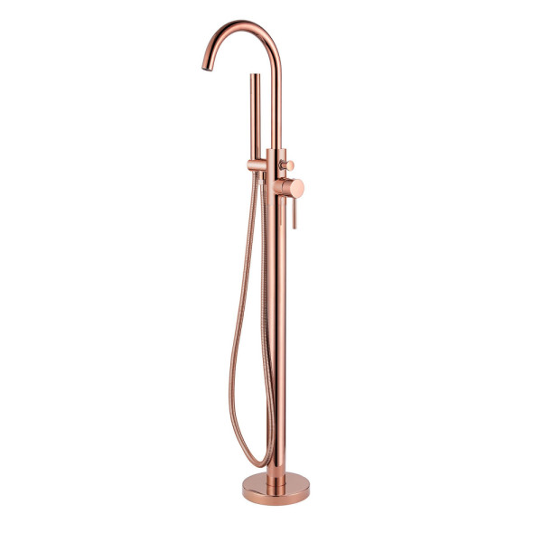 Смеситель напольный Abber Wasser Kreis розовое золото (AF8115RGN)