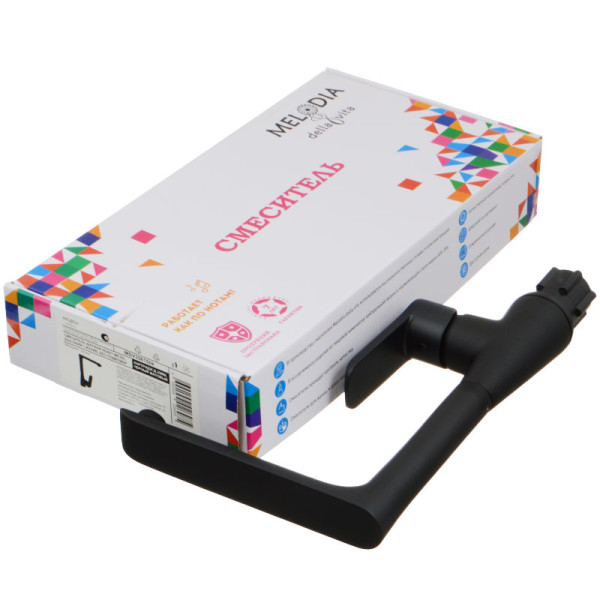 Смеситель для кухни Melodia della vita Heavy Metal черный (MDV35615bk)