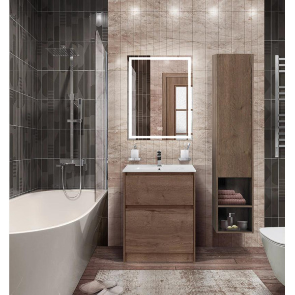 Тумба напольная BelBagno Kraft 600x460x830 Rovere Tabacco/матовый (KRAFT-600-2C-PIA-RT)