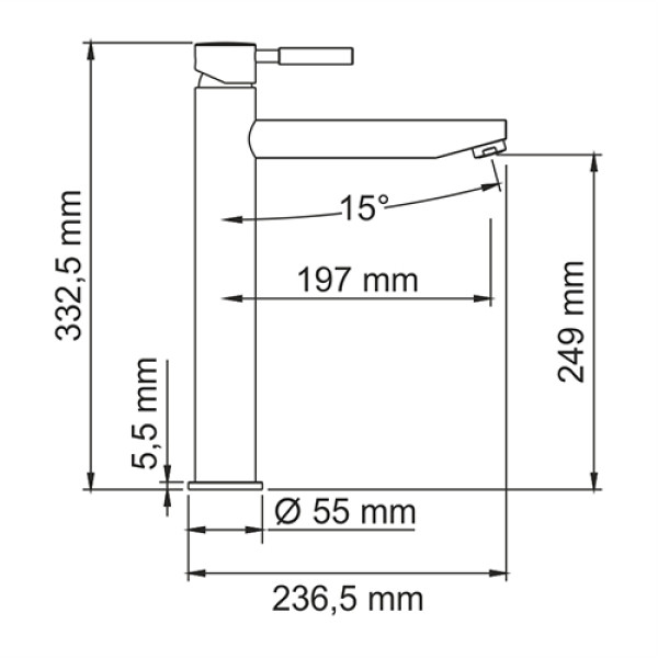 Смеситель для раковины WasserKRAFT Main 4103 H Смеситель для раковины WasserKRAFT Main 4103 H