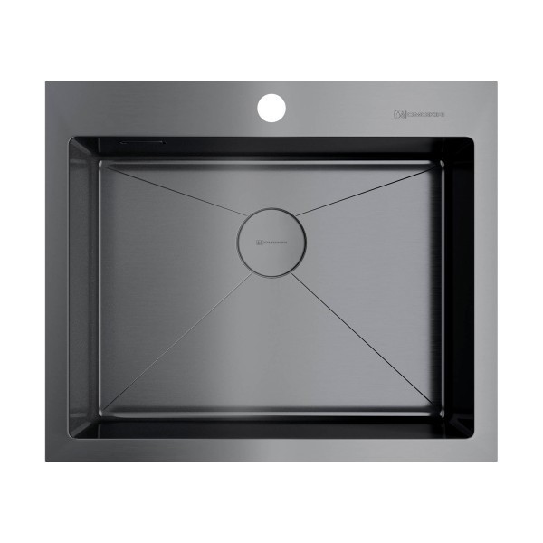 Мойка для кухни врезная Omoikiri Akisame 59-GM 590х510 вороненая сталь (4973096) Мойка для кухни врезная Omoikiri Akisame 59-GM 590х510 вороненая сталь (4973096)