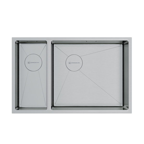 Мойка для кухни врезная Omoikiri Taki 69-2-U/IF-R Side-IN нерж. сталь/нержавеющая сталь (4993182)