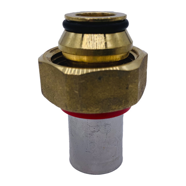 Соединение прямое Tiemme 16х3/4"(18) евроконус с накидной гайкой (пресс) (1650076 / 1666G001605CZ) Соединение прямое Tiemme 16х3/4"(18) евроконус с накидной гайкой (пресс) (1650076 / 1666G001605CZ)