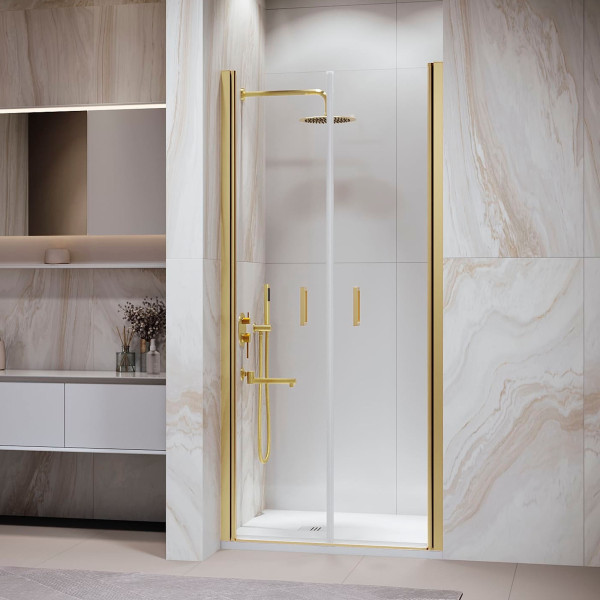 Душевая дверь RGW 90x195 стекло прозрачное, профиль золото BRUSH (060810409-16) Душевая дверь RGW 90x195 стекло прозрачное, профиль золото BRUSH (060810409-16)