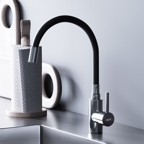 Смеситель для кухни Dorff Logic черный (D3007622) Смеситель для кухни Dorff Logic черный (D3007622)