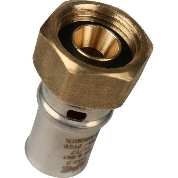 Соединение прямое 16*1/2" с накидной гайкой Stout (пресс) SFP-0016-001216 Соединение прямое 16*1/2" с накидной гайкой Stout (пресс) SFP-0016-001216