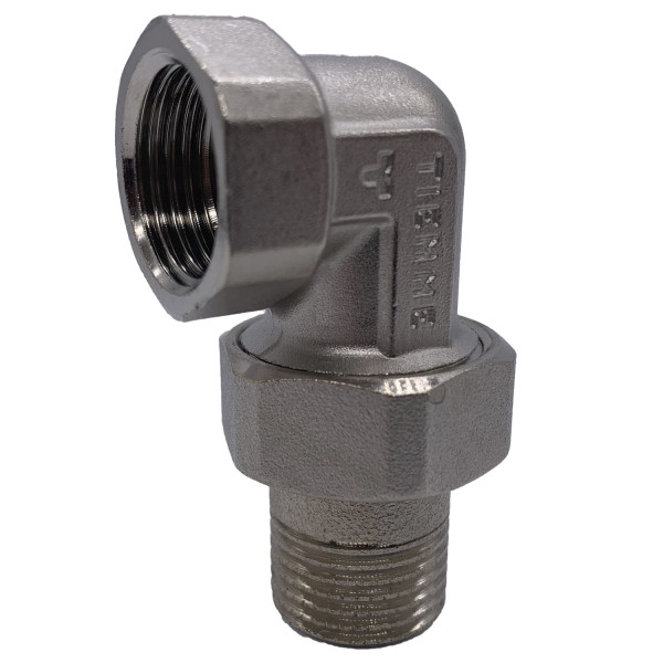 Сгон угловой (американка) 1/2" ВН с O-RING Tiemme (никель) (1500168 / 1565N000404) Сгон угловой (американка) 1/2" ВН с O-RING Tiemme (никель) (1500168 / 1565N000404)
