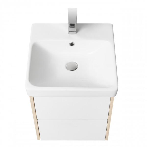 Тумба подвесная Aquaton Сканди 432x427x522 белый, дуб верона (1.A251.6.01S.DB2.0)