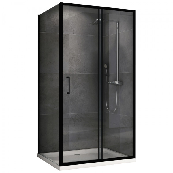 Душевой уголок Abber Schwarzer Diamant 90x90x190 стекло прозрачное, профиль черный (AG30140B5-S90B5) Душевой уголок Abber Schwarzer Diamant 90x90x190 стекло прозрачное, профиль черный (AG30140B5-S90B5)