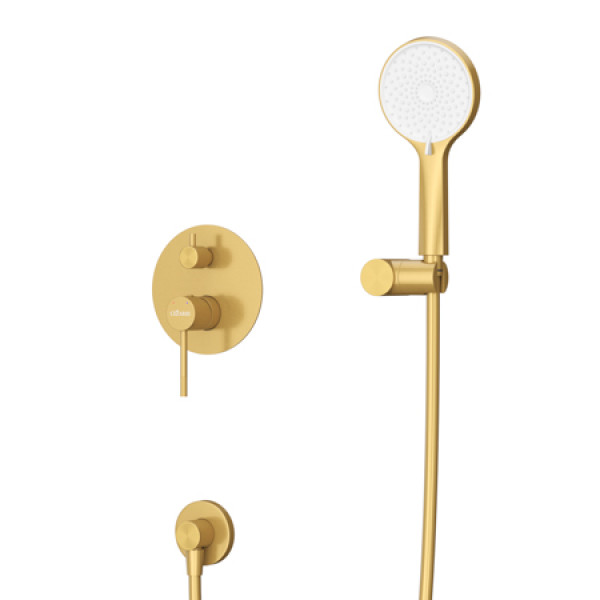 Душевая система Cezares Relax брашированное золото (RELAX-DSET-BORO)