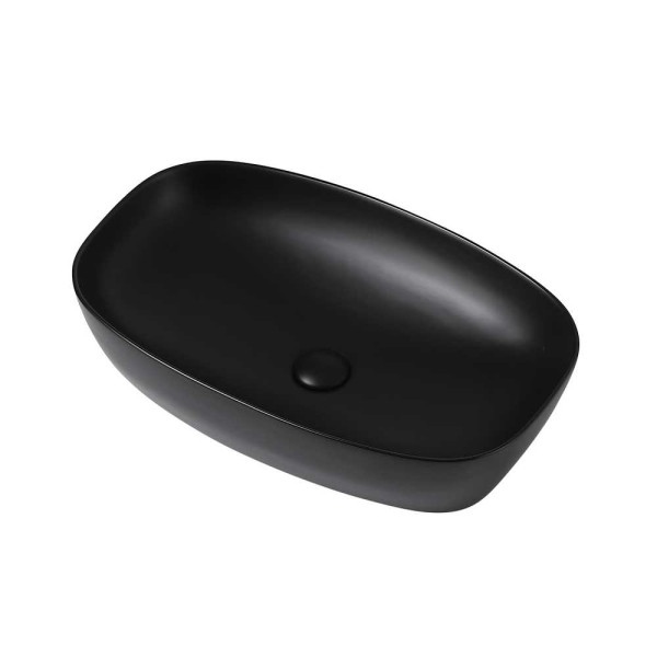 Раковина накладная ABBER Rechteck 60,5x39 черная (AC2206MB)