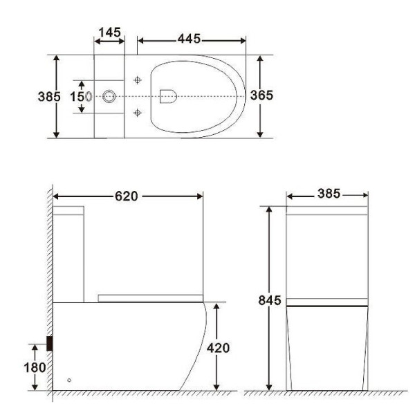 Унитаз-компакт BelBagno Amanda безободковый (BB051CPR/BB051SC)