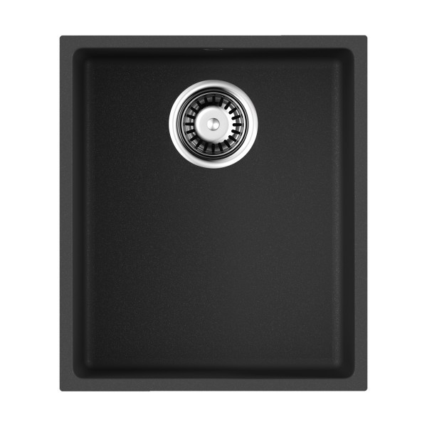 Мойка для кухни врезная Omoikiri Bosen 38-U-BL 380х440 черный (4993157)