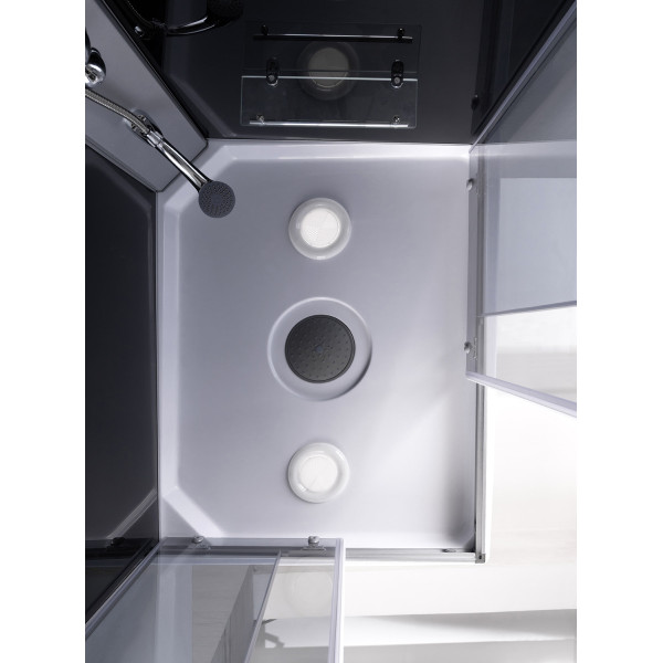 Душевая кабина Loranto 80x100x215 стекло матовое, профиль сатин (CS-5180-13R G)