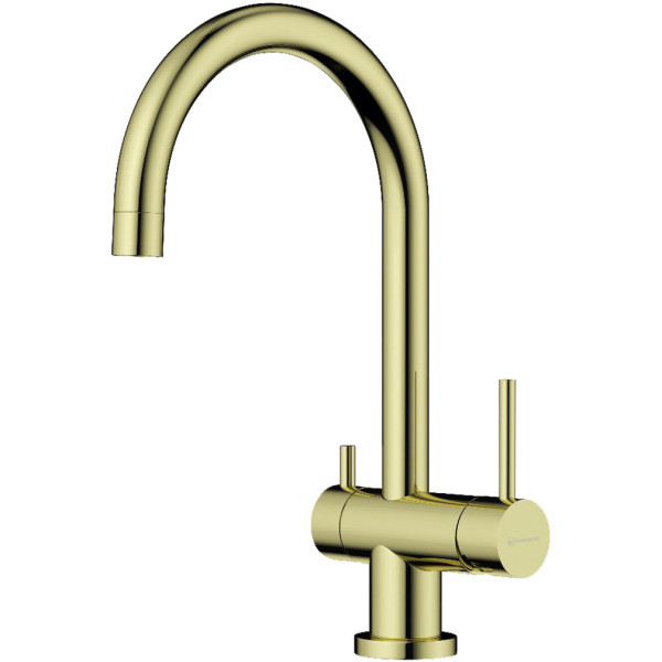 Смеситель для кухни Omoikiri Yamada-LG с переключателем на фильтр светлое золото (4994479) Смеситель для кухни Omoikiri Yamada-LG с переключателем на фильтр светлое золото (4994479)