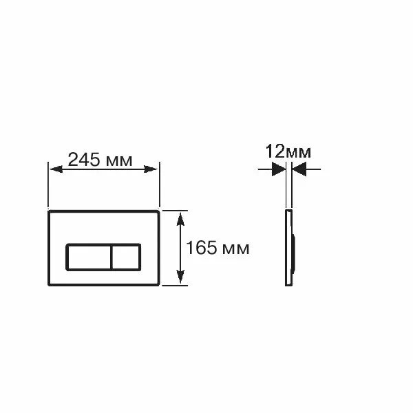 Комплект нсталляция c унитазом Aquatek Оберон T KDI18 рама Standard INS-0000012 с клавишей KDI-0000018 и крепежом KKI-0000002+унитаз Оберон AQ1365T-
