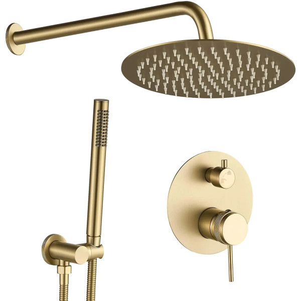 Душевая система Rea Lungo Grip + Box Gold mat. (REA-P8950) Душевая система Rea Lungo Grip + Box Gold mat. (REA-P8950)