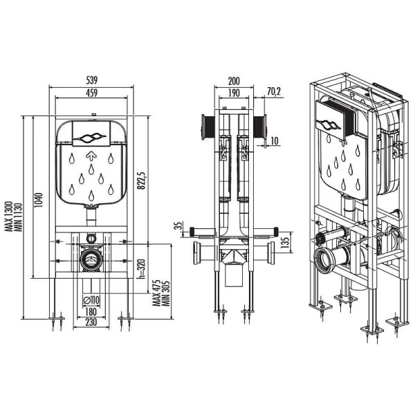 Инсталляция для унитаза Creavit (GR5005.00)