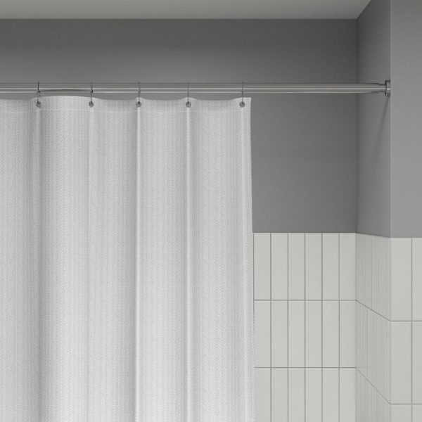 Шторка для ванн текстильная Iddis D?cor 180x200 белая (DL01P18i11)