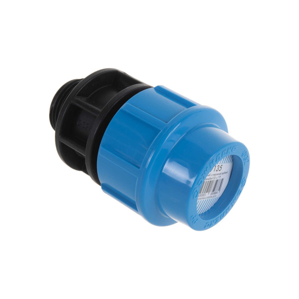 Соединение прямое 32*1"Н Джилекс (для п/э трубы, PP) (9135)