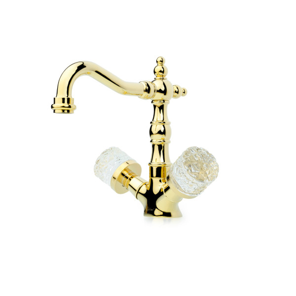 Смеситель для раковины Boheme Crystal золотой (292-CRST) Смеситель для раковины Boheme Crystal золотой (292-CRST)