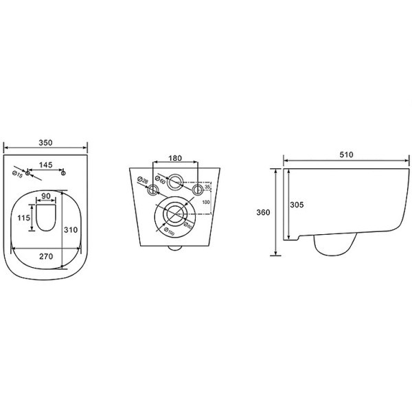 Комплект нсталляция c унитазом Aquatek Дива 4в1 рама Standard INS-0000012+ крепеж KKI-0000002+клавиша KDI-0000023+унитаз Дива AQ2012-00 с тонким сид