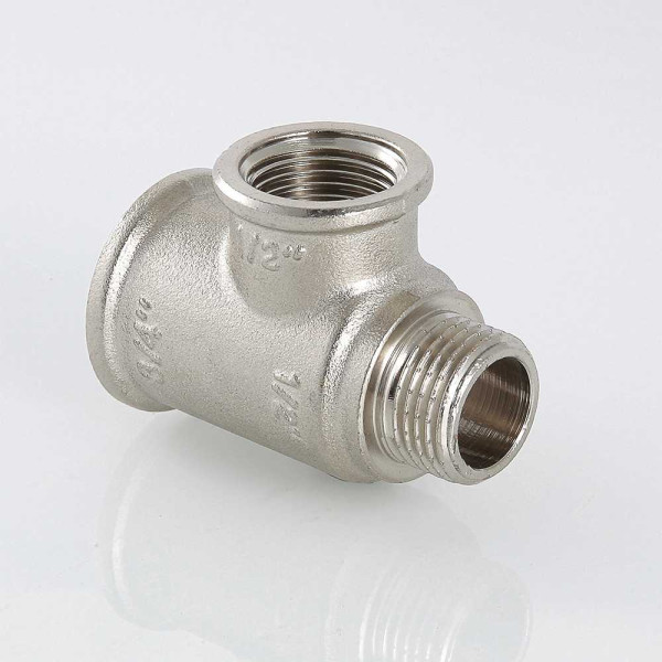 Тройник переходной 3/4"х3/4"х 1/2" ВВН Valtec (никель) (VTr.134.RN.040505) Тройник переходной 3/4"х3/4"х 1/2" ВВН Valtec (никель) (VTr.134.RN.040505)