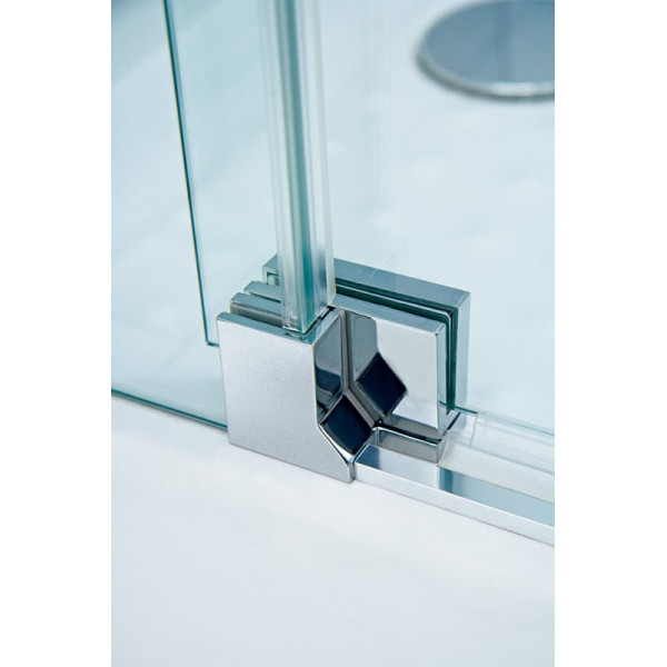 Душевой уголок Cezares Slider 100x90x195 стекло прозрачное, профиль черный (SLIDER-AH-1-90-100/110-C-NERO)