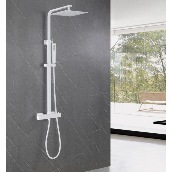 Душевая система Abber Daheim  белый матовый (AF8260WL)