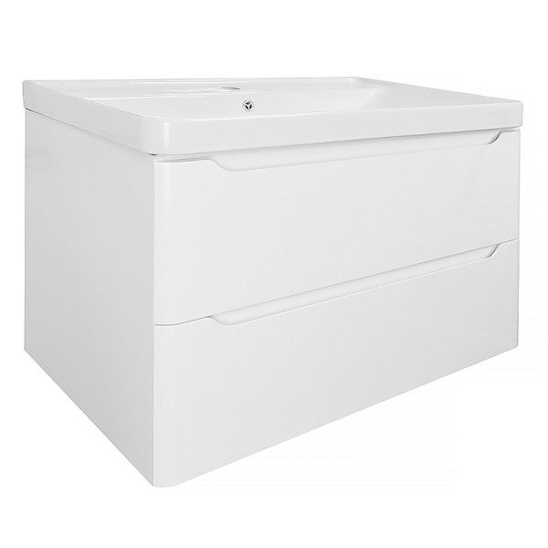 Тумба подвесная Azario с раковиной Lotos 80/2 с раковиной Monte 80 (CS00083931)