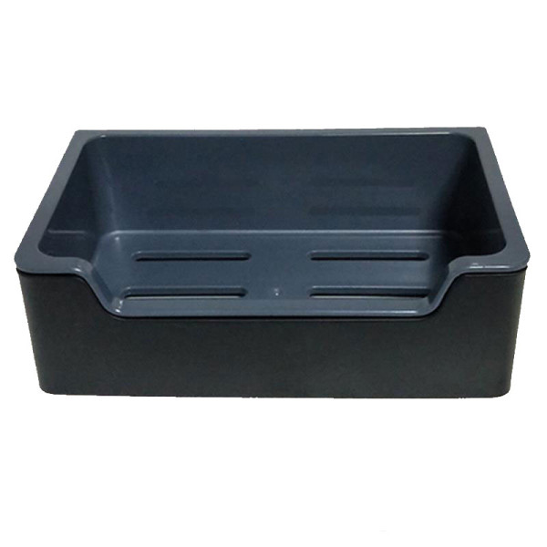 Мыльница Fashun пластик+нерж черный (A5339-7)