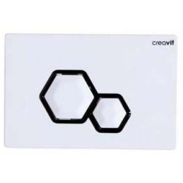 Клавиша смывная Creavit Dia черный/белый (GP6001.02)