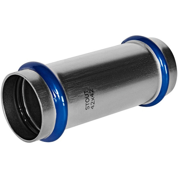 Муфта надвижная 42 Stout SSS-2019 ВПр (нерж.ст., пресс) SSS-2019-000042