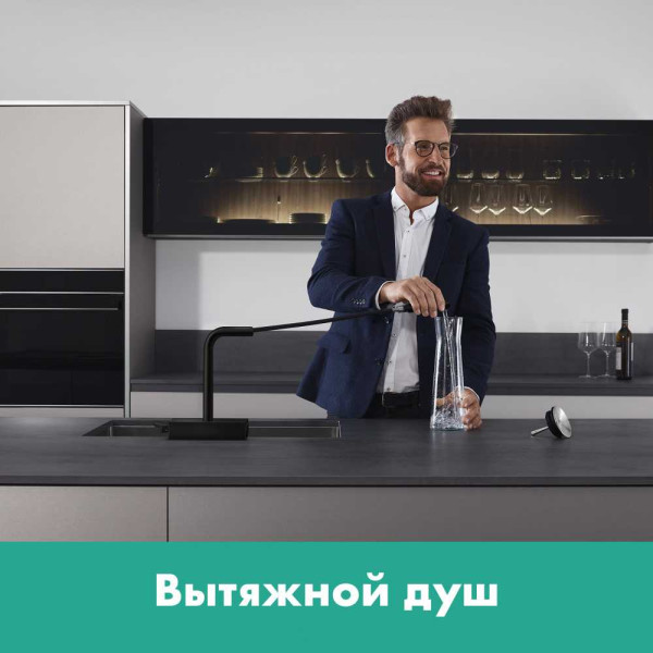 Смеситель для кухни Hansgrohe M81 Aquno Select 250 с вытяжным душем 2 jet. sBox (73830800)