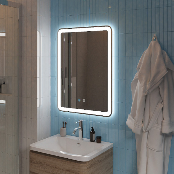 Зеркало с подсветкой BelBagno 60x80 голос.управл., подогрев (SPC-MAR-60-80-LED-TCH-SND)