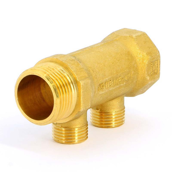 Коллектор "Tiemme" 2 отв. 1"*1/2(16) (латунь) (1910020) Коллектор "Tiemme" 2 отв. 1"*1/2(16) (латунь) (1910020)