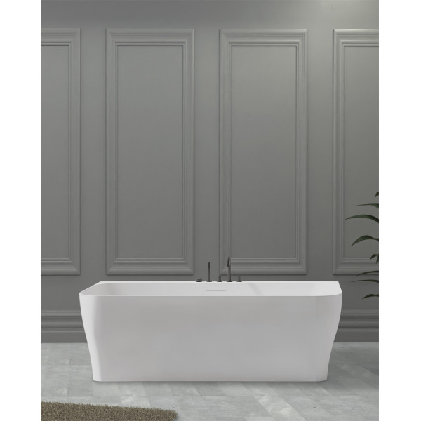 Ванна из искусственного камня Abber Stein 170x80 белая матовая (AS9616)