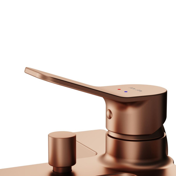 Смеситель для ванны и душа AM.PM X-Joy розовое золото (F85A10044)