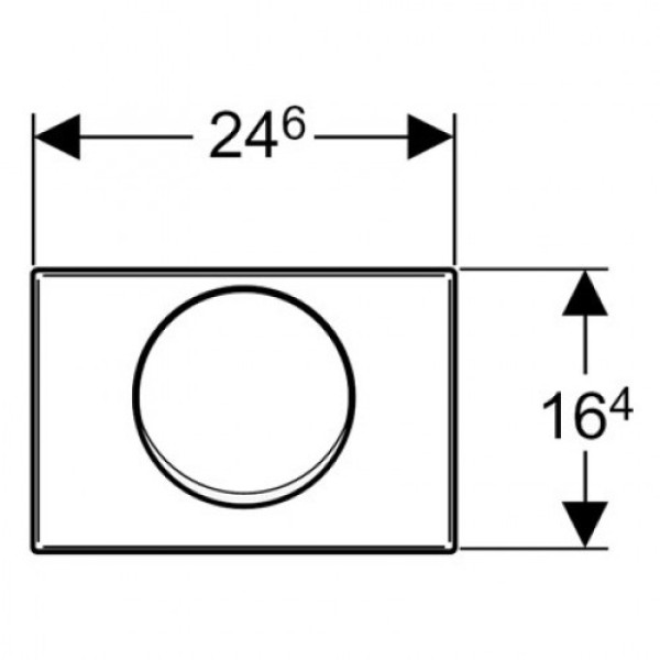Клавиша смывная Geberit Mambo нержавеющая сталь (115.751.00.1)