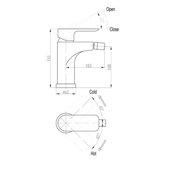 Смеситель для биде Triton (19506 Z)