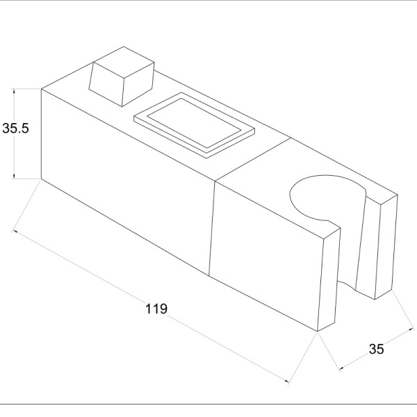 Держатель для ручного душа Melodia della vita хром (MKP28005)