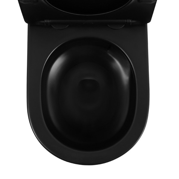 Унитаз подвесной Abber Bequem 355x490x360 черный матовый (AC1100TMB)