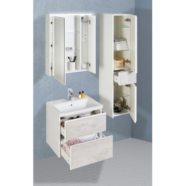 Шкаф зеркальный Roca Ronda 70x14,5x78 белый матовый (ZRU9303008)