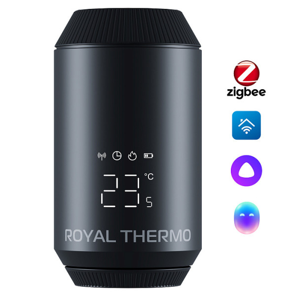 Головка термостатическая М30х1,5 Royal Thermo Smart Heat 2.0 электронная (черная) (RATESH23015BL) Головка термостатическая М30х1,5 Royal Thermo Smart Heat 2.0 электронная (черная) (RATESH23015BL)
