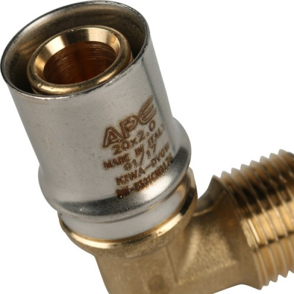 Соединение угловое 20*1/2"Н Stout (пресс) SFP-0011-001220 Соединение угловое 20*1/2"Н Stout (пресс) SFP-0011-001220
