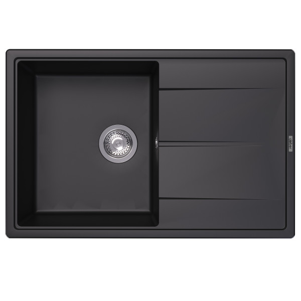 Мойка для кухни Abber Quarz 51x78x21,7 черная (AQ2904B) Мойка для кухни Abber Quarz 51x78x21,7 черная (AQ2904B)