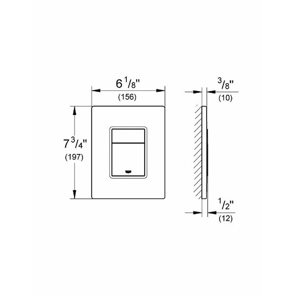 Клавиша смывная Grohe Skate Cosmopolitan холодный рассвет матовый (38732GN0)